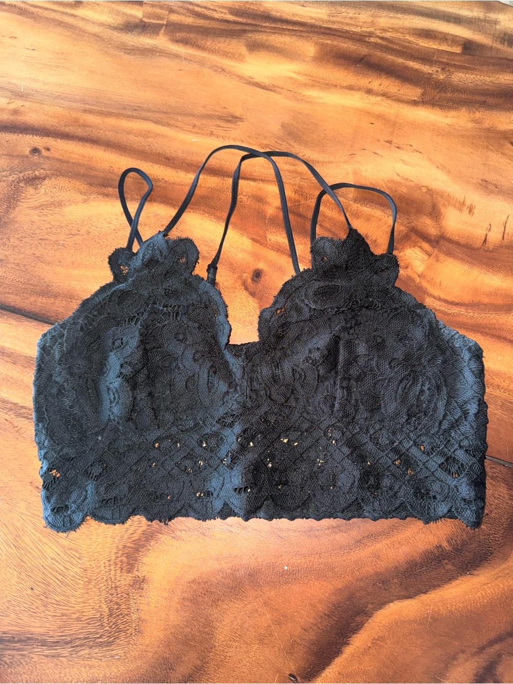 Wishlist Black Lace Strappy Bralette